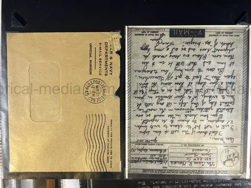 WWII USAAF B-26 PILOT MEDAL, PHOTO & DOCUMENT GROUPING - 386th BOMB GROUP - POW