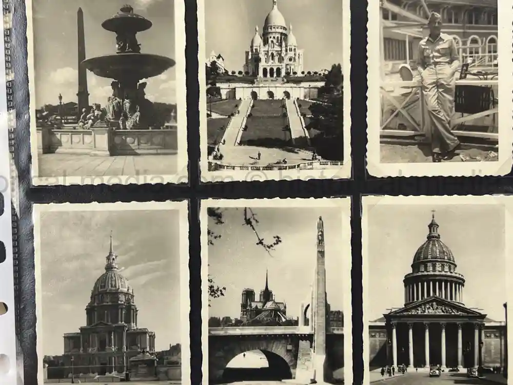 WWII USAAF B-26 PILOT MEDAL, PHOTO & DOCUMENT GROUPING - 386th BOMB GROUP - POW