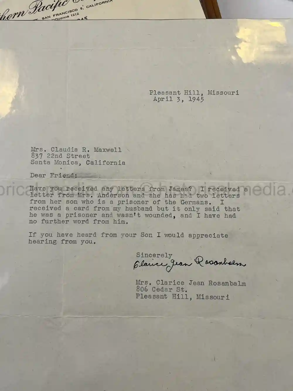 WWII USAAF B-26 PILOT MEDAL, PHOTO & DOCUMENT GROUPING - 386th BOMB GROUP - POW