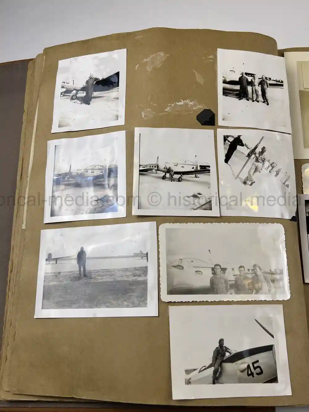 WWII USAAF B-26 PILOT MEDAL, PHOTO & DOCUMENT GROUPING - 386th BOMB GROUP - POW