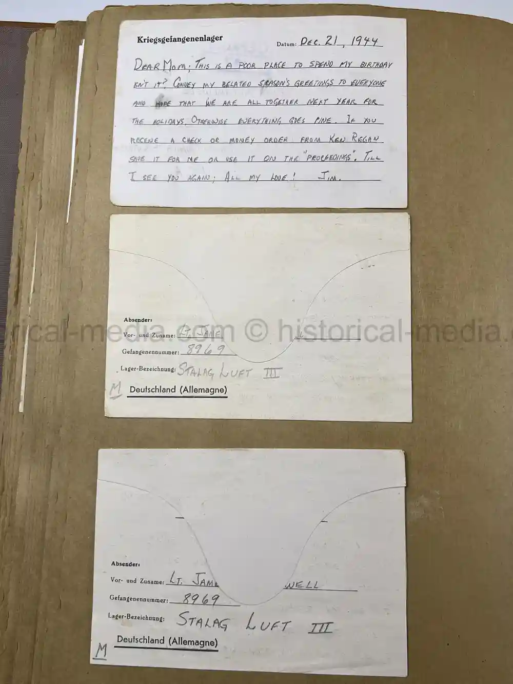 WWII USAAF B-26 PILOT MEDAL, PHOTO & DOCUMENT GROUPING - 386th BOMB GROUP - POW