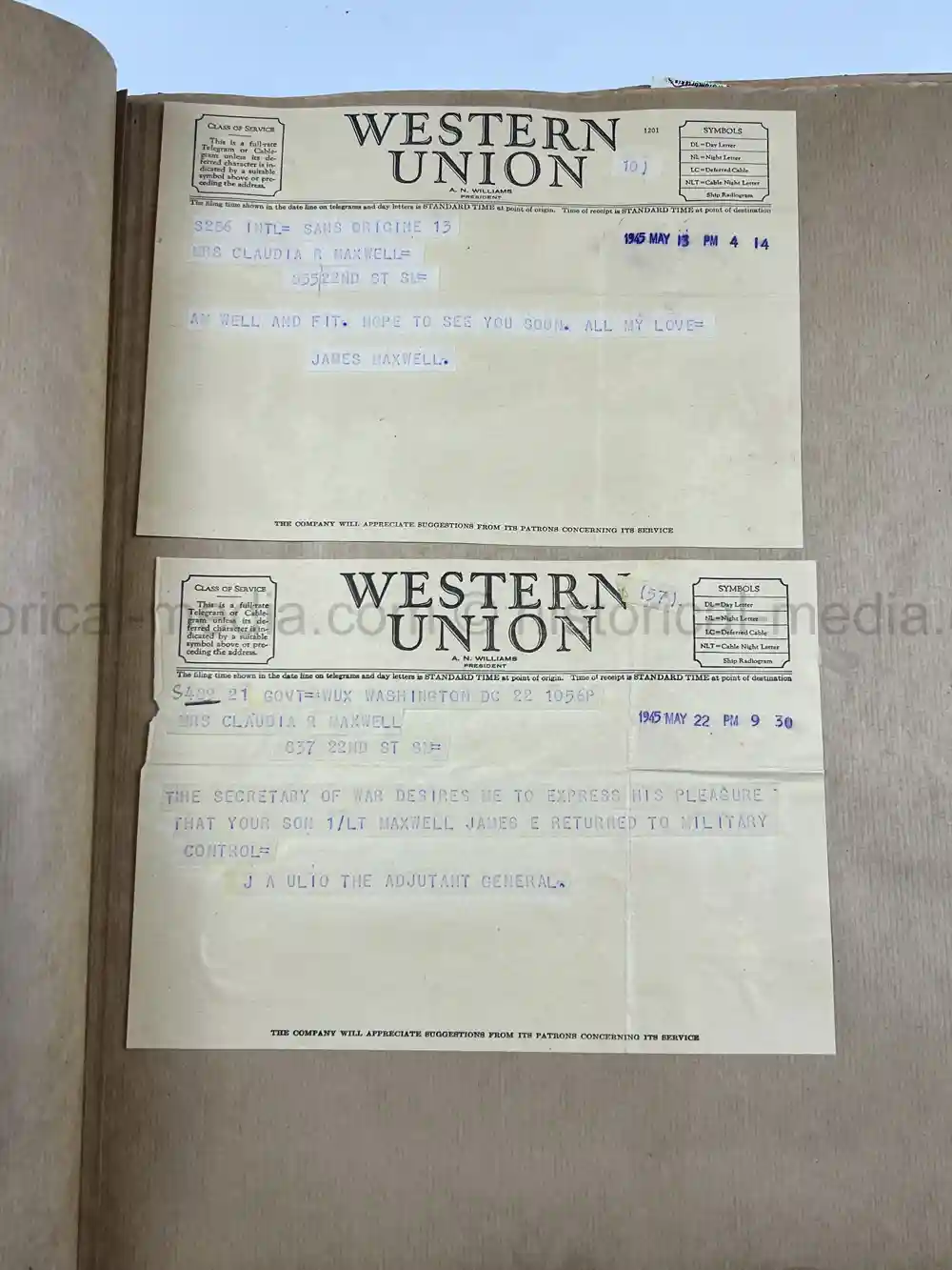 WWII USAAF B-26 PILOT MEDAL, PHOTO & DOCUMENT GROUPING - 386th BOMB GROUP - POW