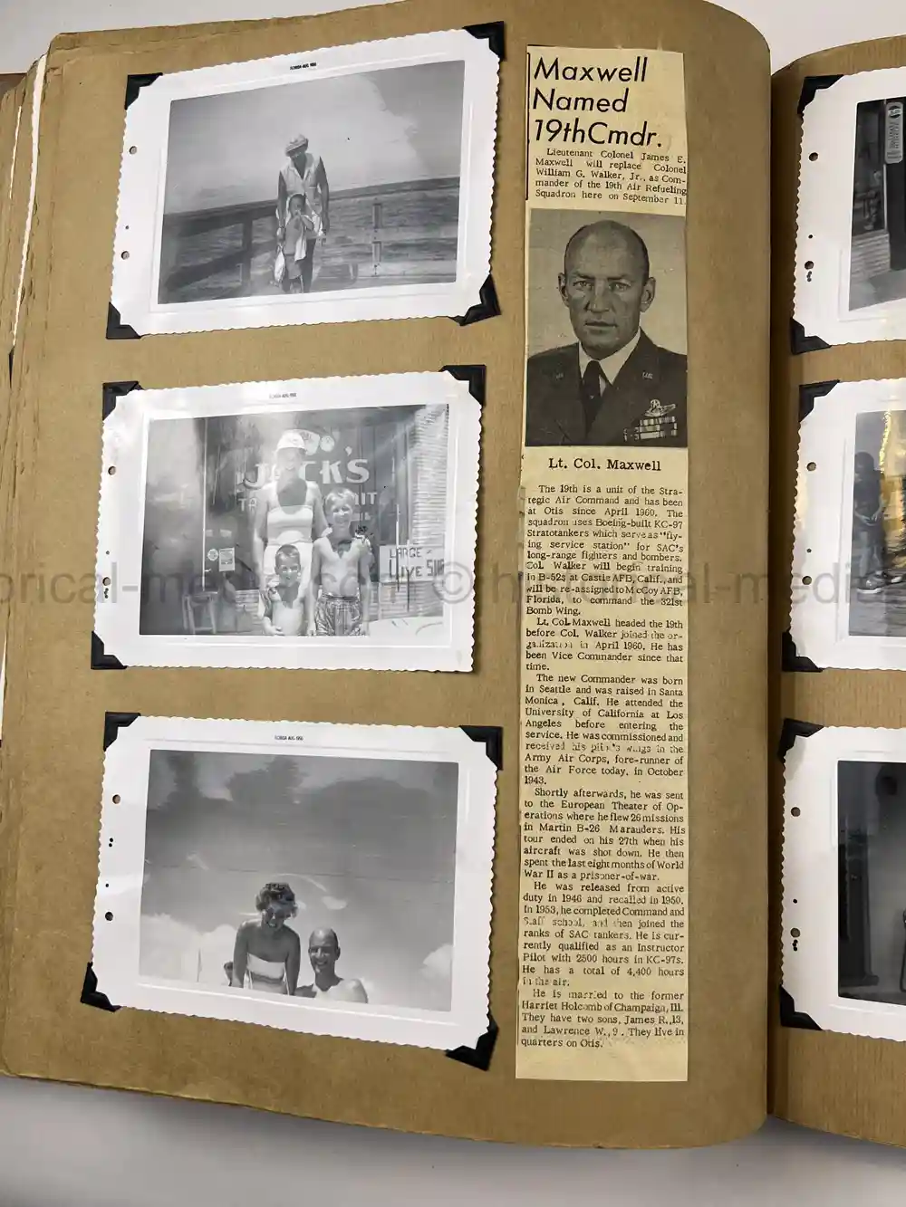 WWII USAAF B-26 PILOT MEDAL, PHOTO & DOCUMENT GROUPING - 386th BOMB GROUP - POW