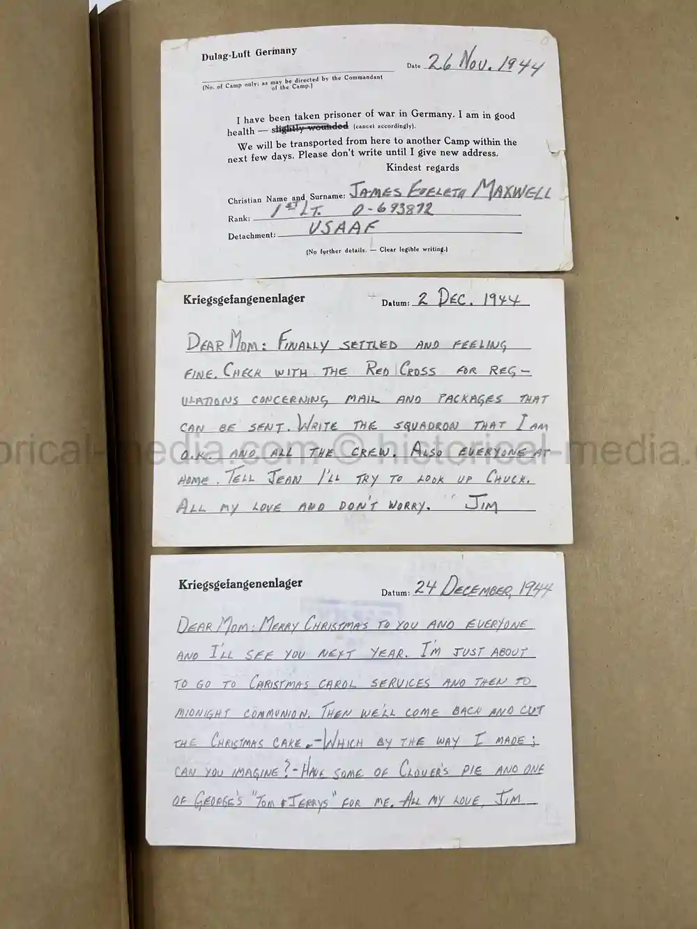 WWII USAAF B-26 PILOT MEDAL, PHOTO & DOCUMENT GROUPING - 386th BOMB GROUP - POW