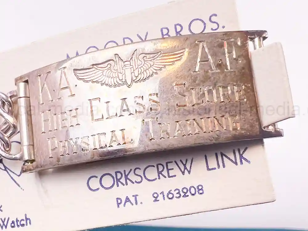 RARE WWII MOODY BROS AWARD BRACELET - KINGMAN ARMY AIR FIELD - #1