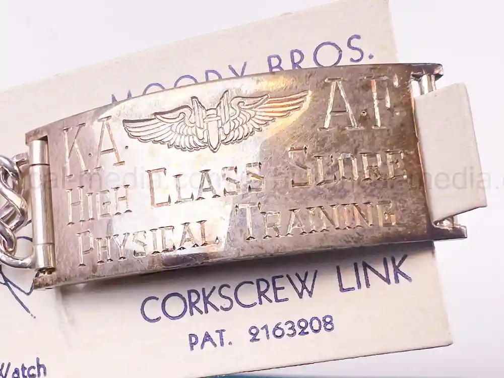 RARE WWII MOODY BROS AWARD BRACELET - KINGMAN ARMY AIR FIELD - #1