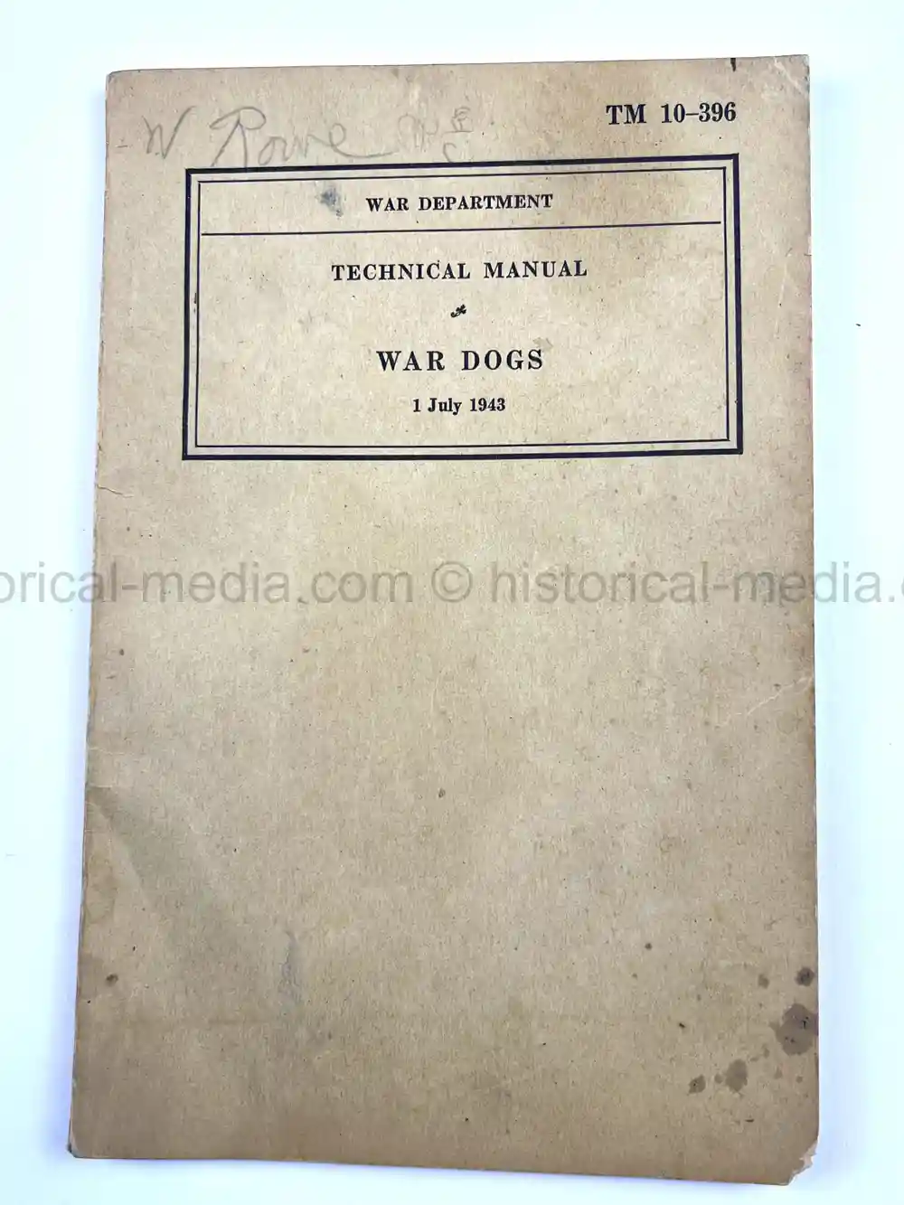 US WWII COAST GUARD WAR DOGS PHOTO, MANUAL AND DOCUMENT ARCHIVE - RARE!