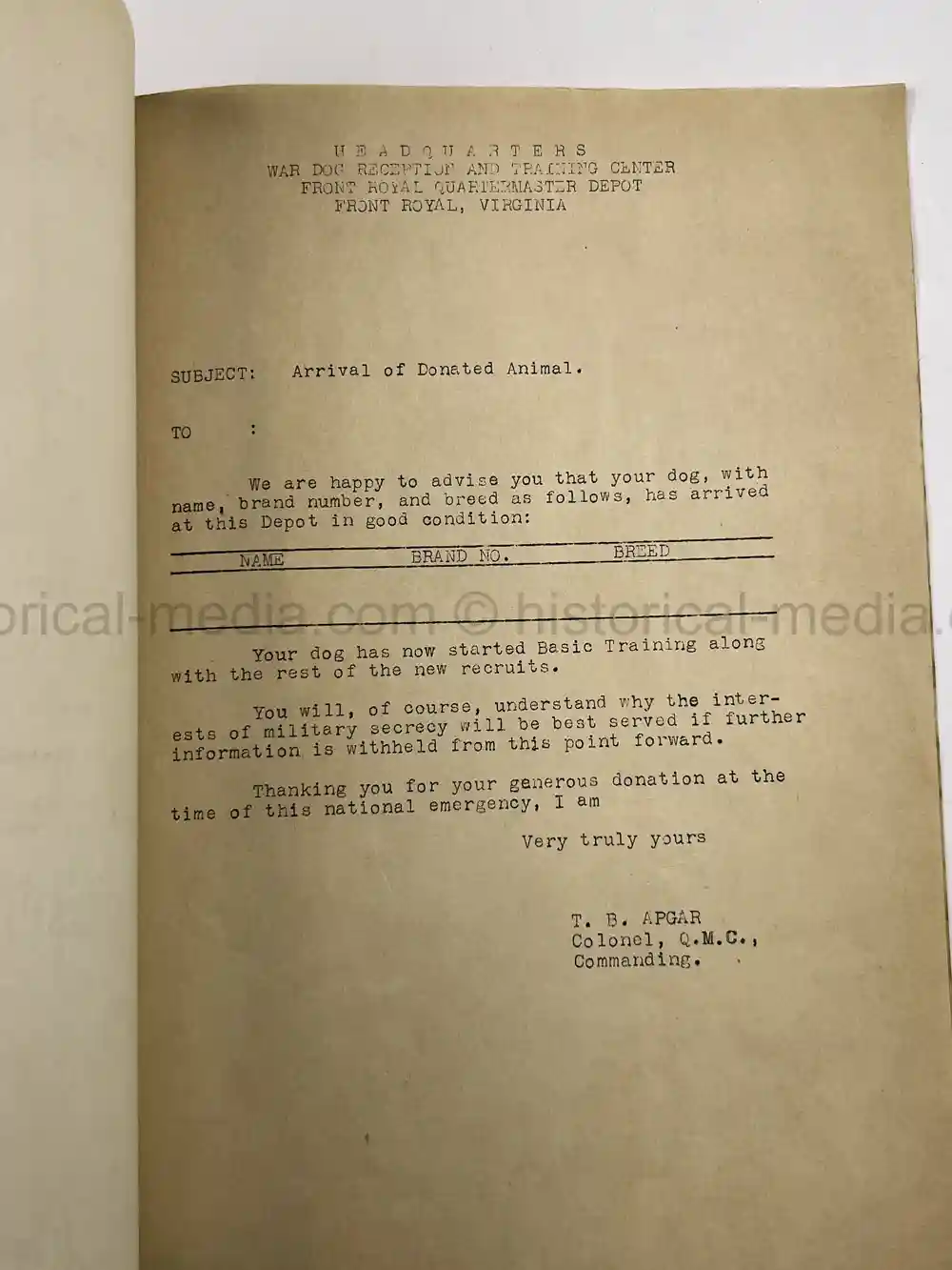 US WWII COAST GUARD WAR DOGS PHOTO, MANUAL AND DOCUMENT ARCHIVE - RARE!