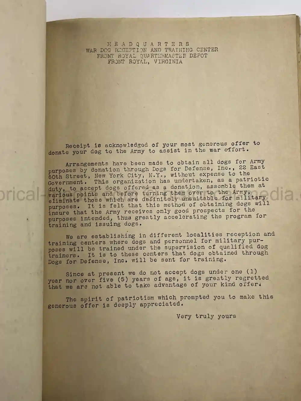 US WWII COAST GUARD WAR DOGS PHOTO, MANUAL AND DOCUMENT ARCHIVE - RARE!