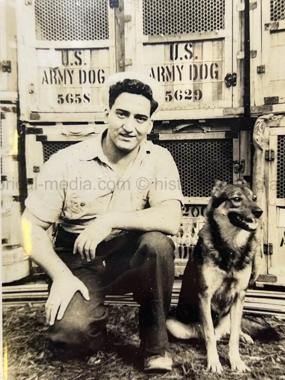 US WWII COAST GUARD WAR DOGS PHOTO, MANUAL AND DOCUMENT ARCHIVE - RARE!