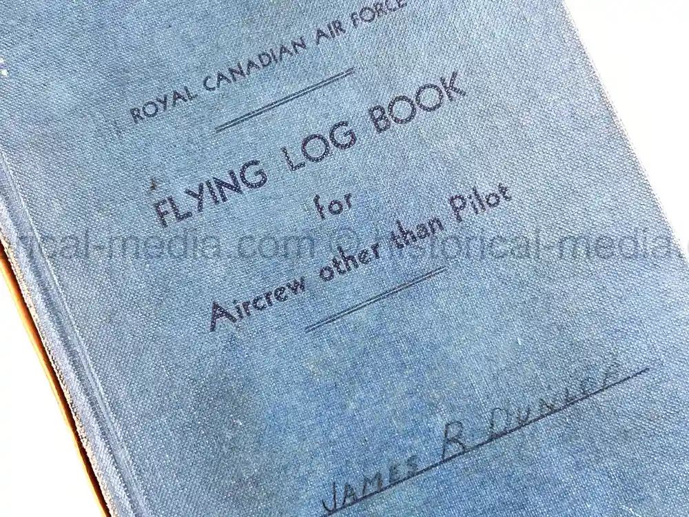 WWII RCAF LOGBOOK - NAVIGATOR
