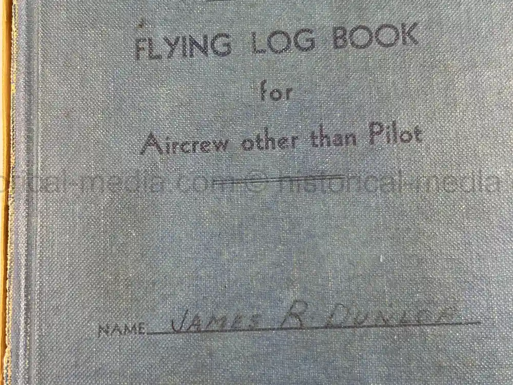 WWII RCAF LOGBOOK - NAVIGATOR