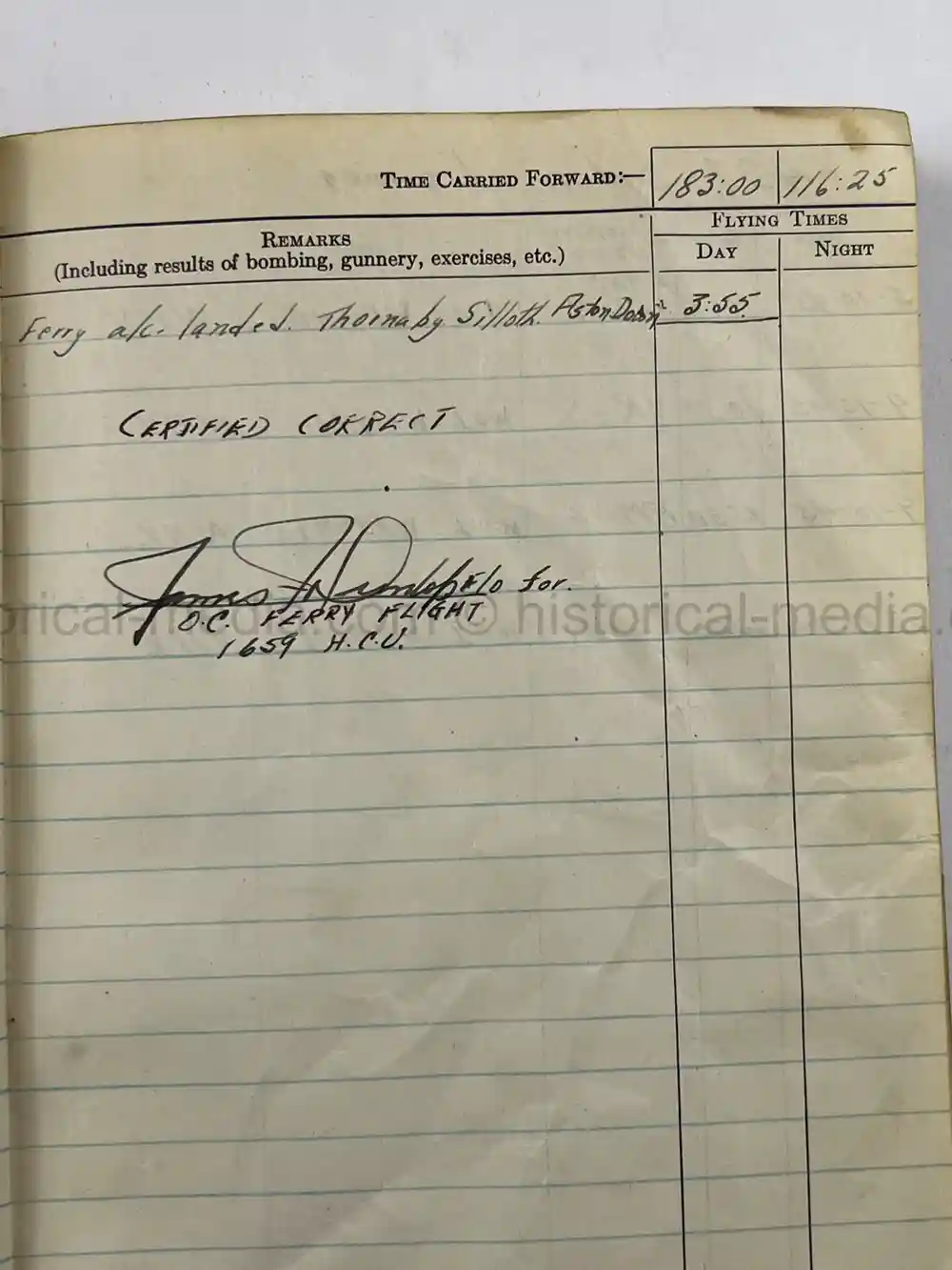 WWII RCAF LOGBOOK - NAVIGATOR