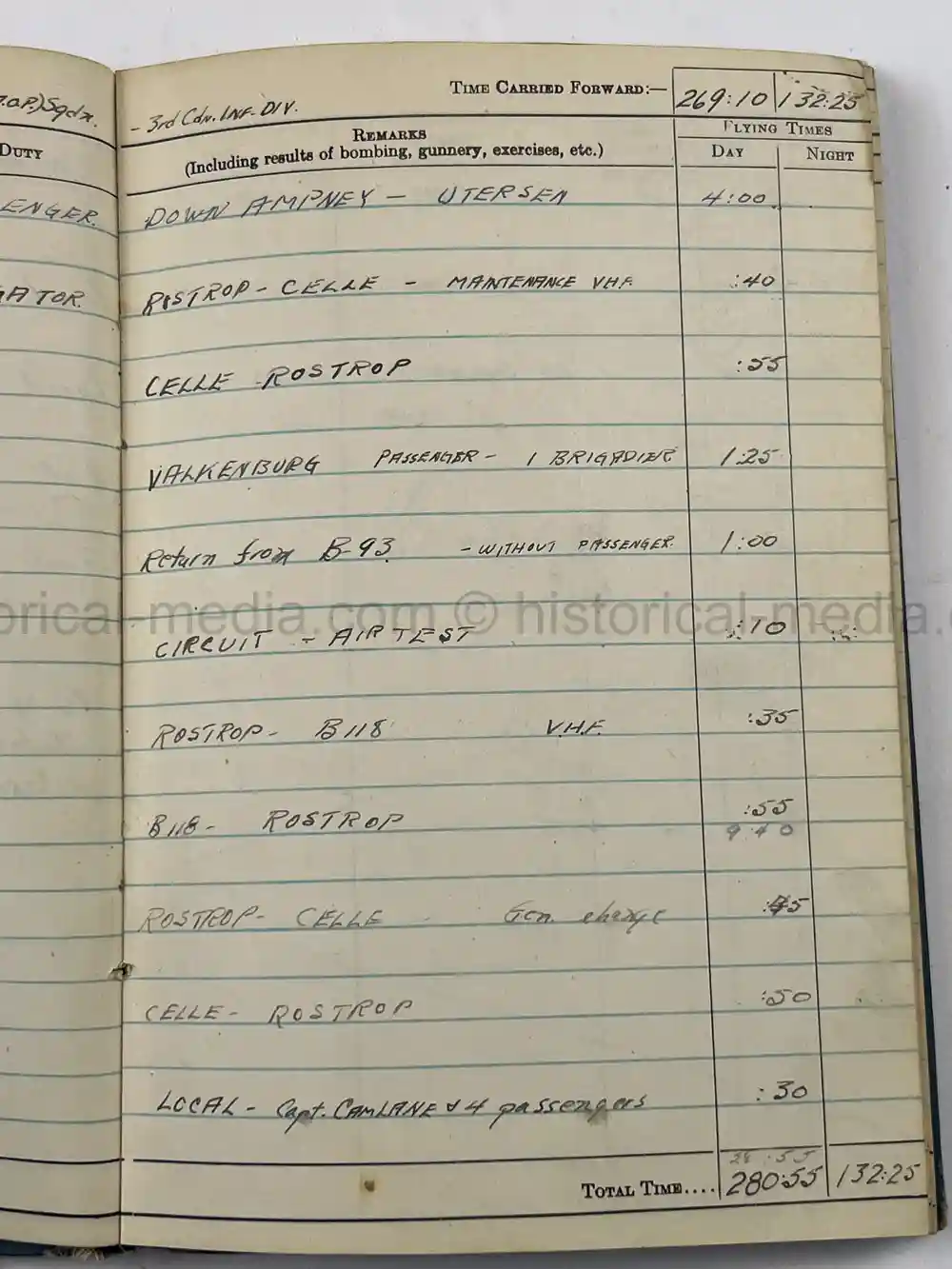 WWII RCAF LOGBOOK - NAVIGATOR