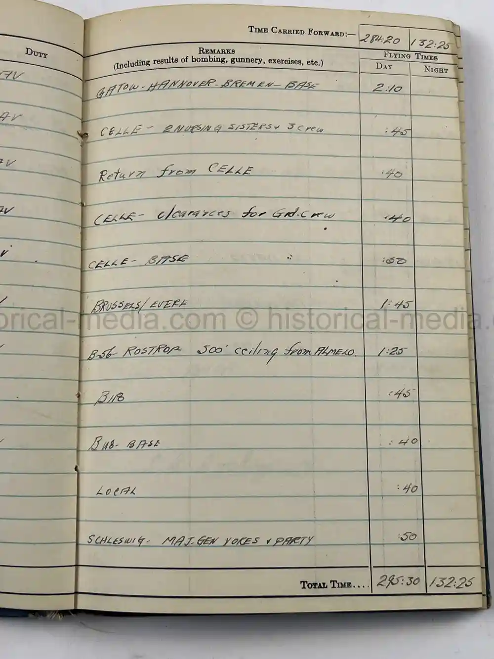 WWII RCAF LOGBOOK - NAVIGATOR