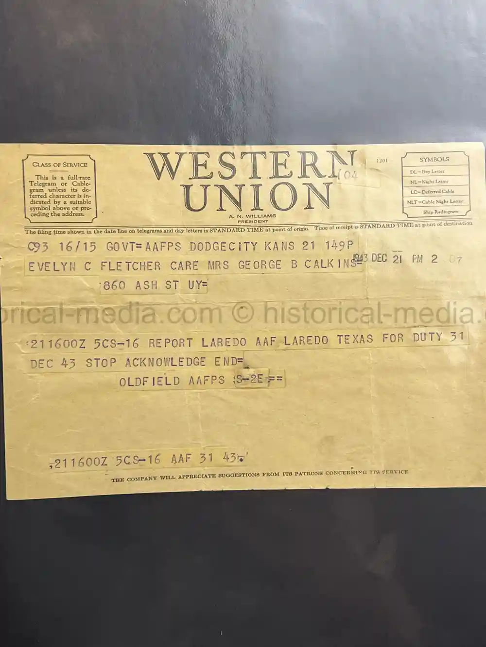 ULTRA RARE WWII WASP FEMALE PILOT DOCUMENT GROUPING - CLASS 43-W-6