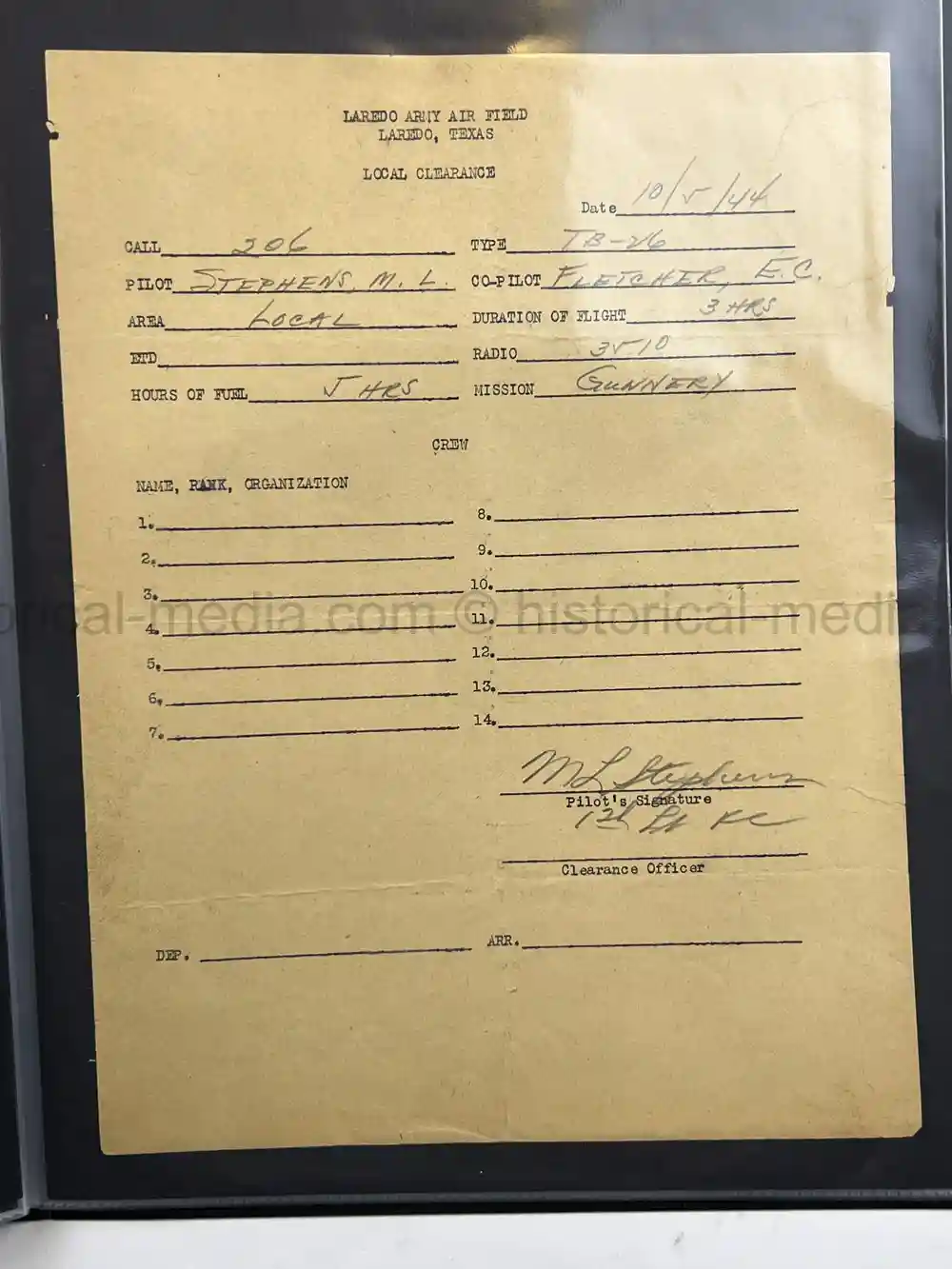 ULTRA RARE WWII WASP FEMALE PILOT DOCUMENT GROUPING - CLASS 43-W-6