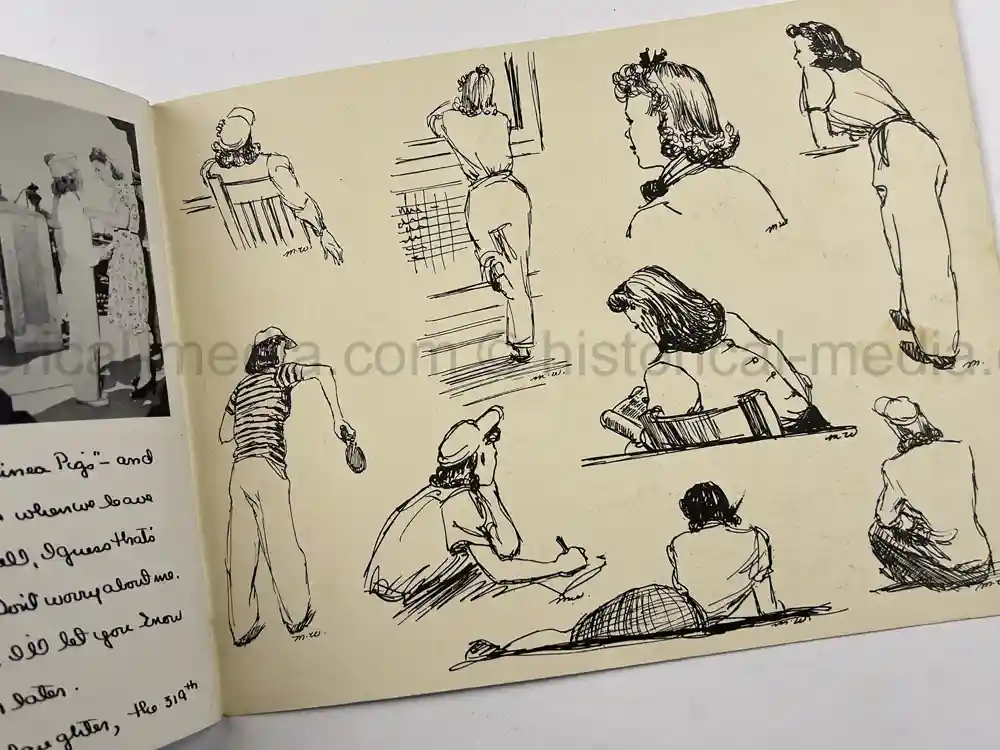 US WWII ULTRA RARE FIRST WASP CLASS YEARBOOK - 43-W-1,2,3