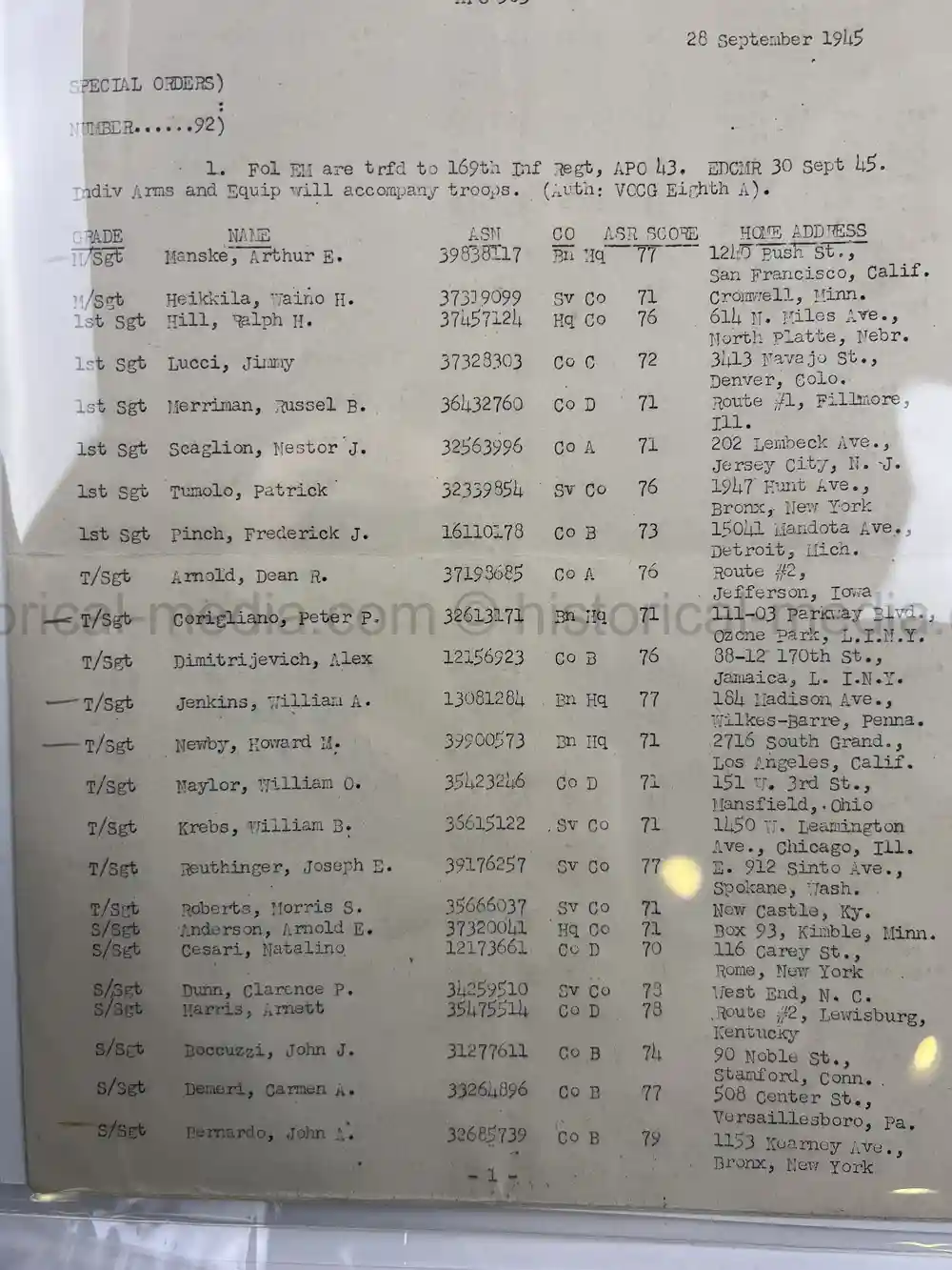 US WWII 44th TANK BATTALION COMMENDATION & UNIT HISTORY US WWII 44th TANK BATTALION COMMENDATION & UNIT HISTORY