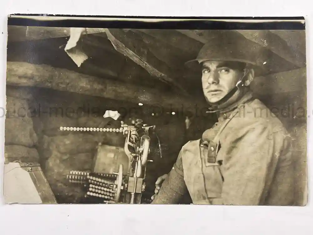 US WWII PHOTO GROUPING - 32ND DIVISION - ALSACE 1918 - SNIPER PHOTO +