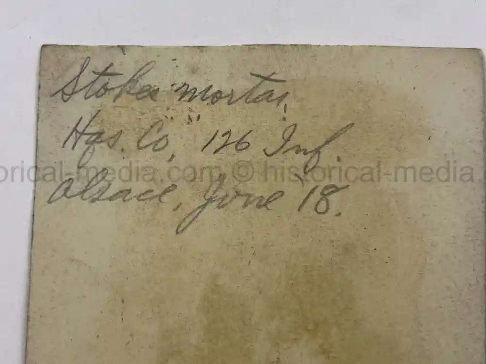 US WWII PHOTO GROUPING - 32ND DIVISION - ALSACE 1918 - SNIPER PHOTO +