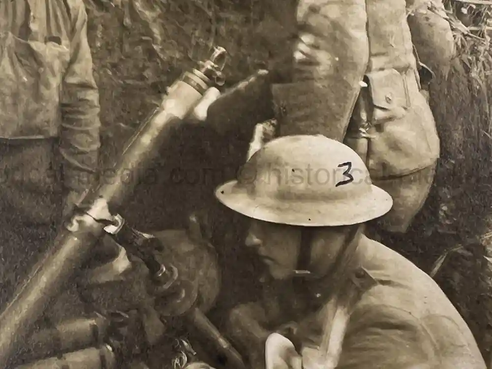 US WWII PHOTO GROUPING - 32ND DIVISION - ALSACE 1918 - SNIPER PHOTO +