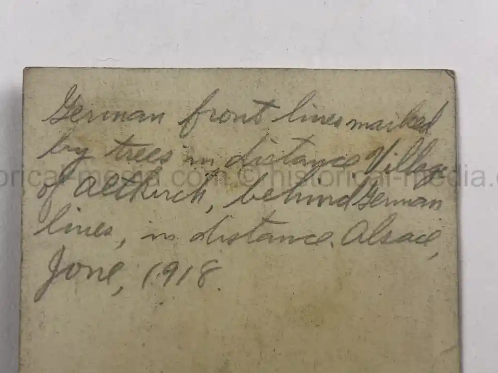 US WWII PHOTO GROUPING - 32ND DIVISION - ALSACE 1918 - SNIPER PHOTO +