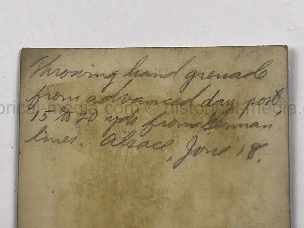 US WWII PHOTO GROUPING - 32ND DIVISION - ALSACE 1918 - SNIPER PHOTO +