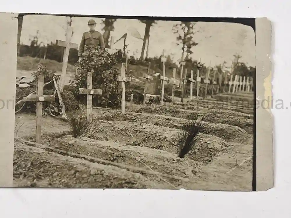 US WWII PHOTO GROUPING - 32ND DIVISION - ALSACE 1918 - SNIPER PHOTO +