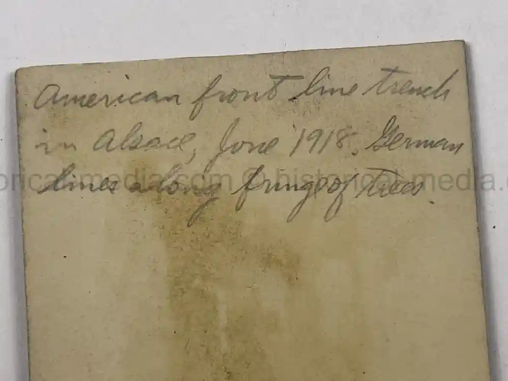 US WWII PHOTO GROUPING - 32ND DIVISION - ALSACE 1918 - SNIPER PHOTO +