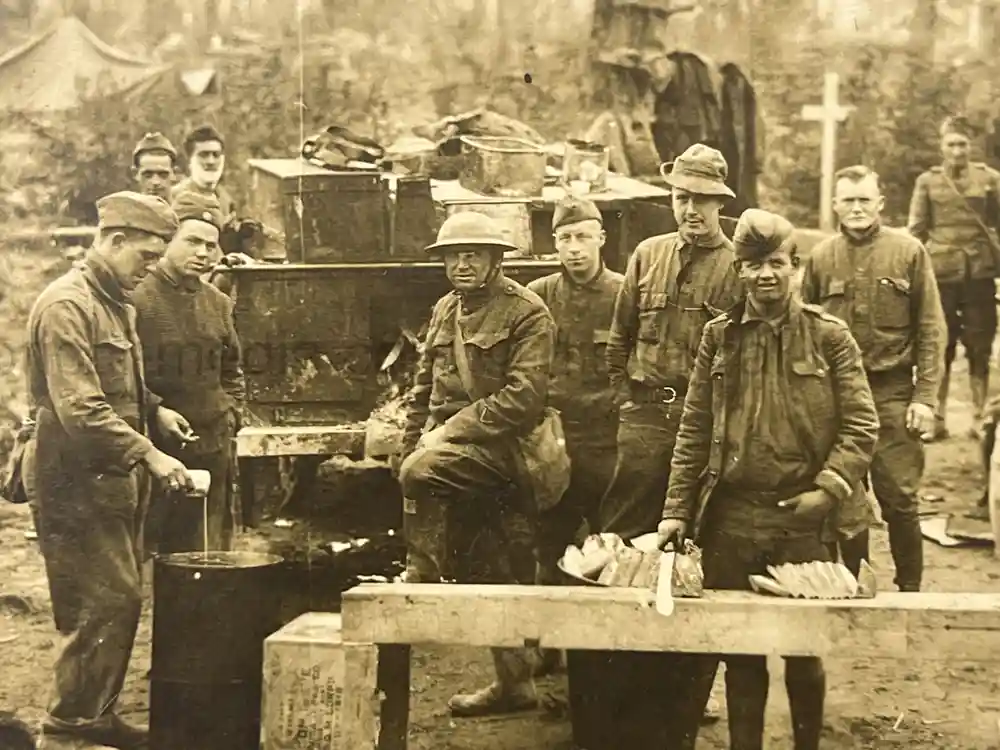 US WWII PHOTO GROUPING - 32ND DIVISION - ALSACE 1918 - SNIPER PHOTO +