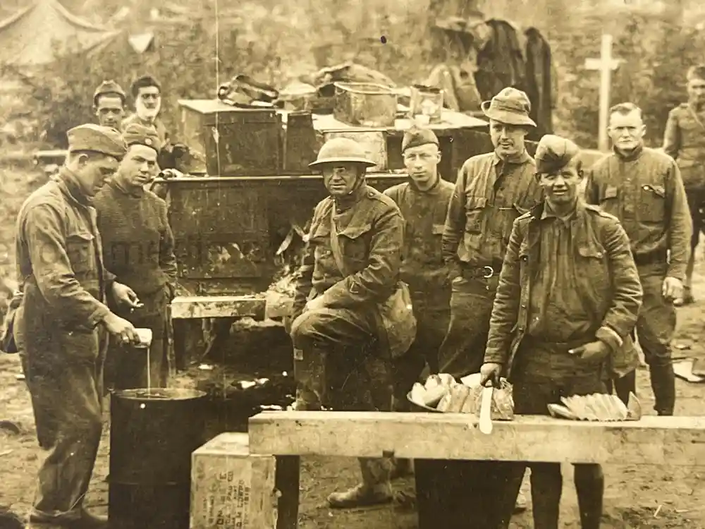 US WWII PHOTO GROUPING - 32ND DIVISION - ALSACE 1918 - SNIPER PHOTO +