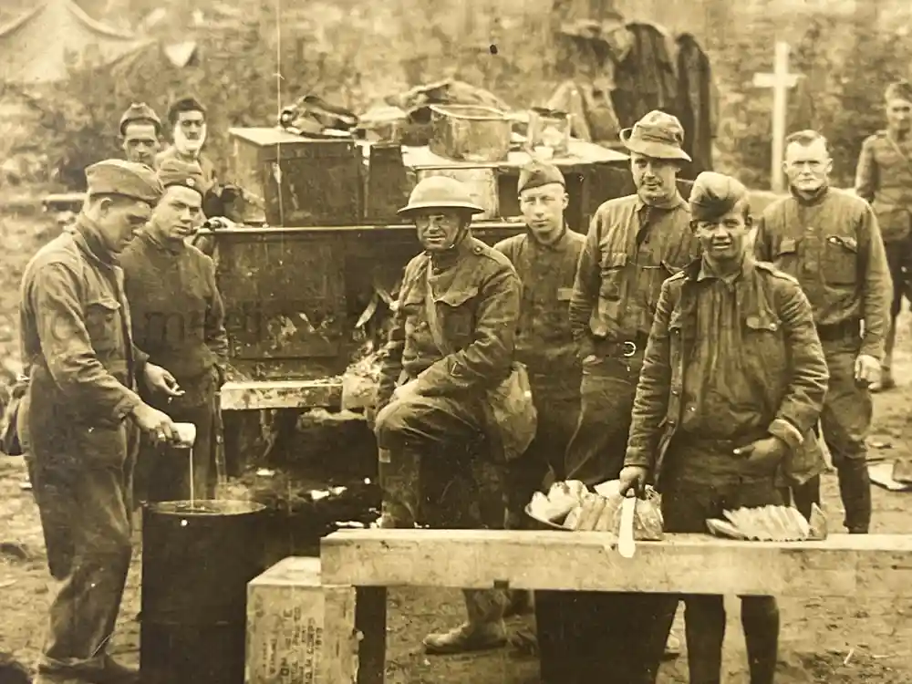 US WWII PHOTO GROUPING - 32ND DIVISION - ALSACE 1918 - SNIPER PHOTO +