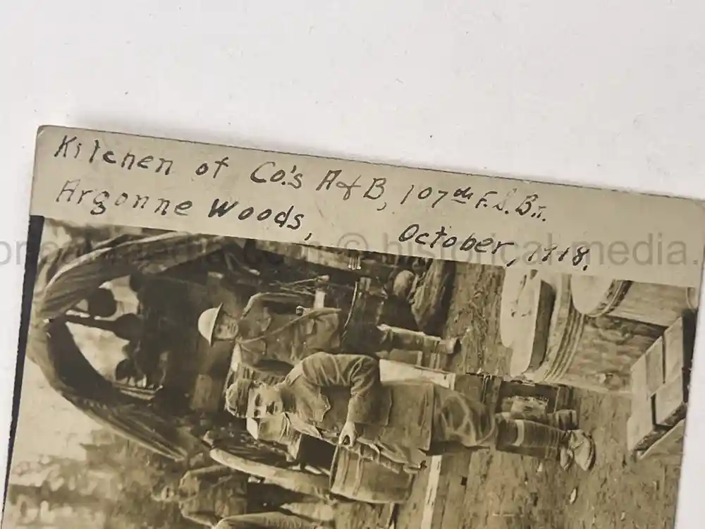 US WWII PHOTO GROUPING - 32ND DIVISION - ALSACE 1918 - SNIPER PHOTO +