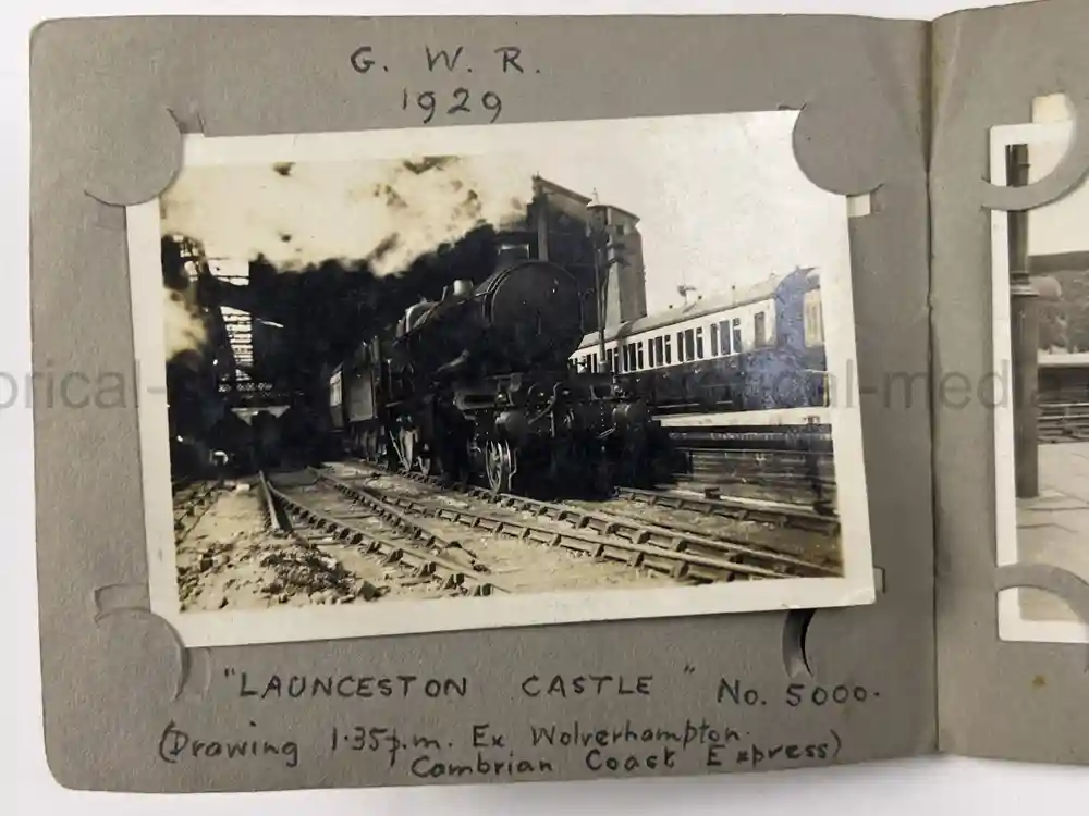 BRITISH INTER-WAR YEAR TRAIN PHOTO ALBUM BRITISH INTER-WAR YEAR TRAIN PHOTO ALBUM