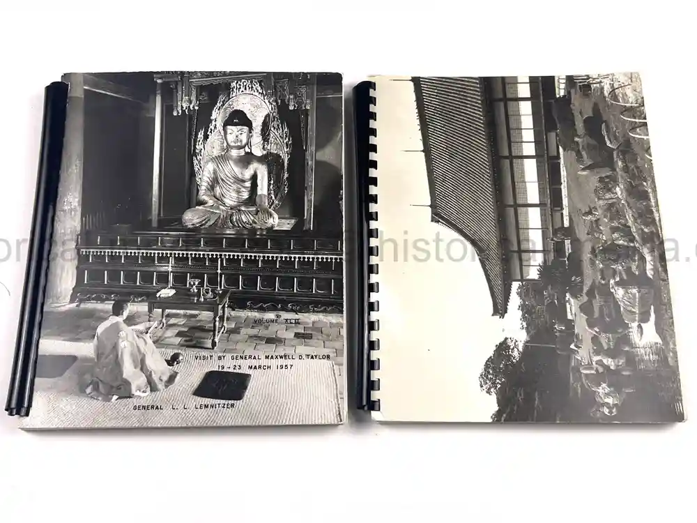 GENERAL MAXWELL TAYLOR PRESENTATION PHOTO ALBUM - JAPAN VISIT 1957