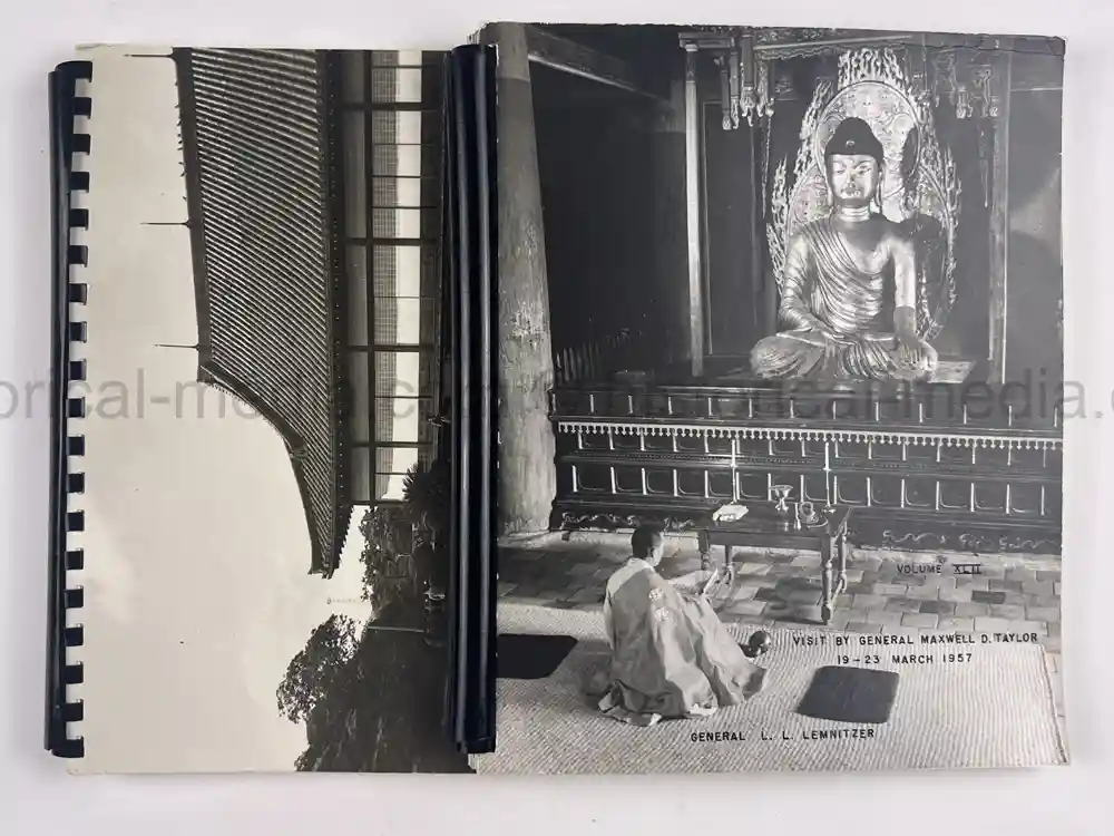 GENERAL MAXWELL TAYLOR PRESENTATION PHOTO ALBUM - JAPAN VISIT 1957