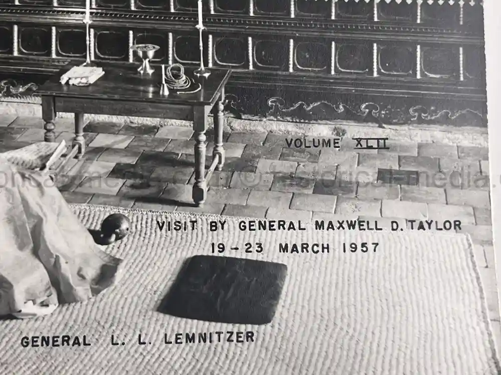 GENERAL MAXWELL TAYLOR PRESENTATION PHOTO ALBUM - JAPAN VISIT 1957