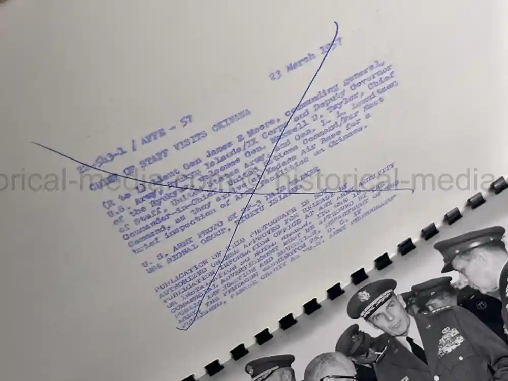 GENERAL MAXWELL TAYLOR PRESENTATION PHOTO ALBUM - JAPAN VISIT 1957