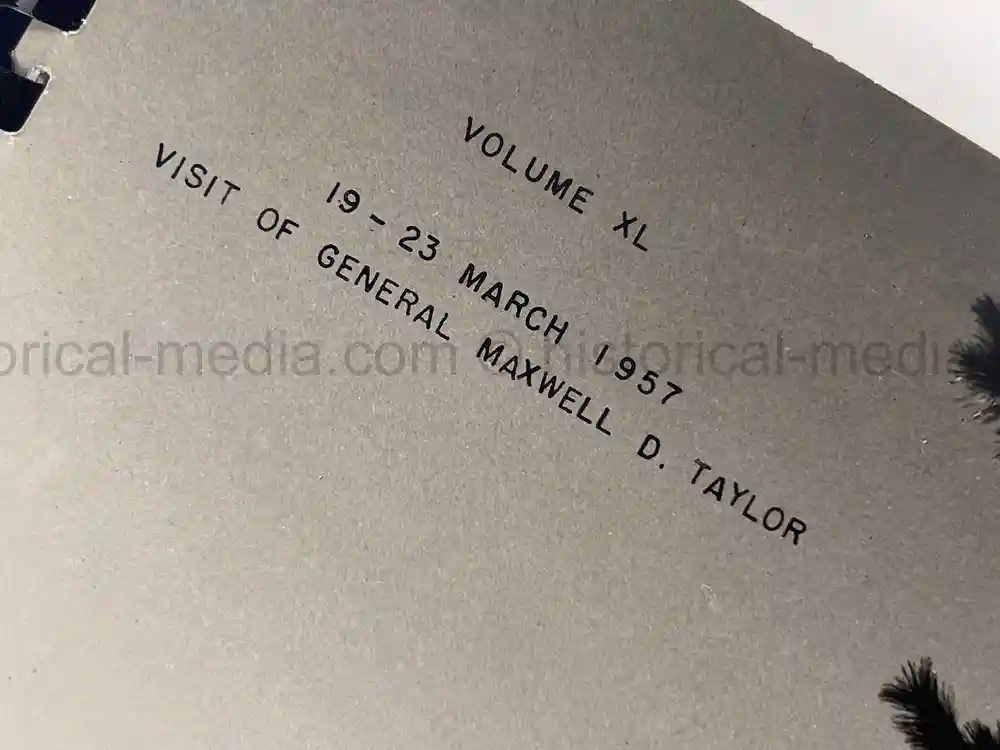 GENERAL MAXWELL TAYLOR PRESENTATION PHOTO ALBUM - JAPAN VISIT 1957