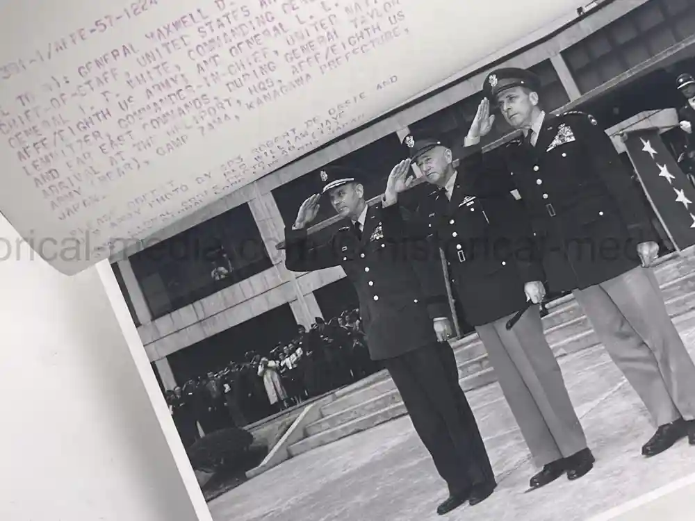 GENERAL MAXWELL TAYLOR PRESENTATION PHOTO ALBUM - JAPAN VISIT 1957