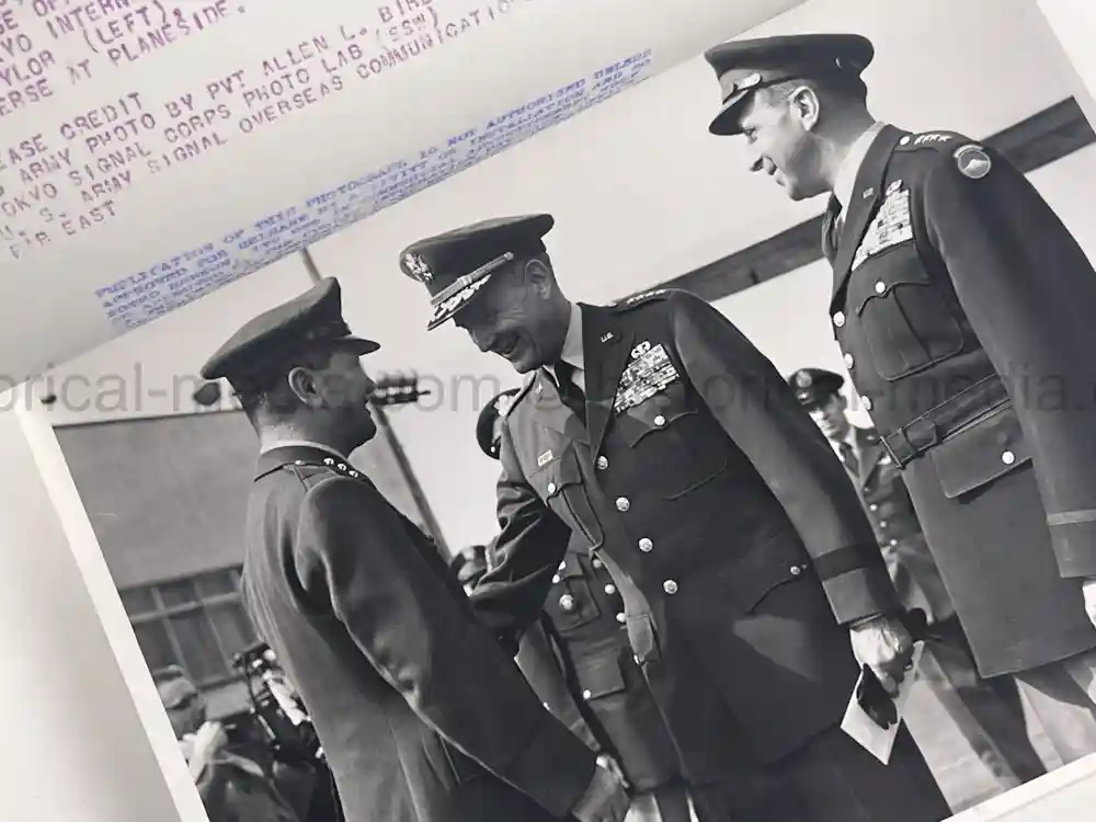 GENERAL MAXWELL TAYLOR PRESENTATION PHOTO ALBUM - JAPAN VISIT 1957