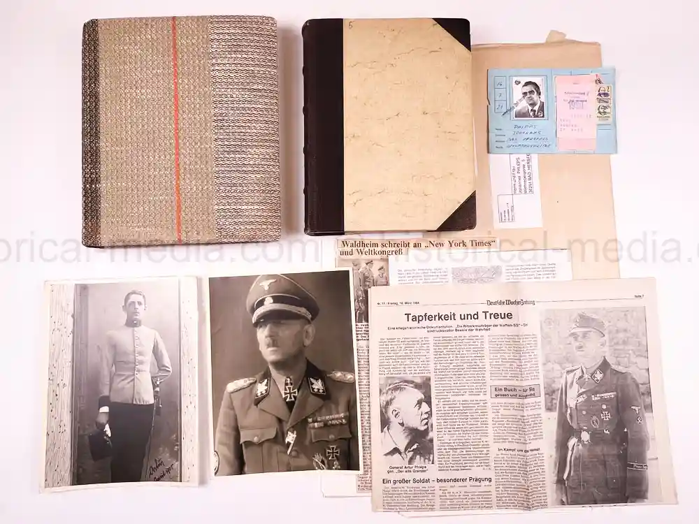 WAFFEN SS GENERAL PHOTO GROUPING - SS-OBERGRUPPENFÜHRER ARTUR PHLEPS WAFFEN SS GENERAL PHOTO GROUPING - SS-OBERGRUPPENFÜHRER ARTUR PHLEPS