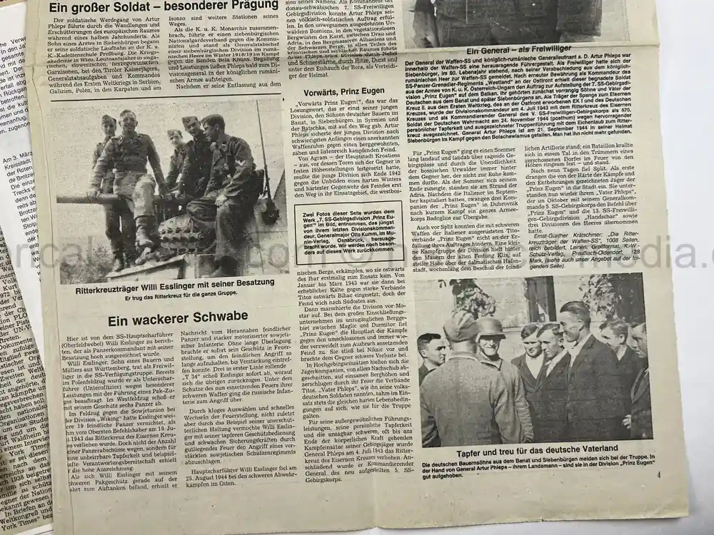 WAFFEN SS GENERAL PHOTO GROUPING - SS-OBERGRUPPENFÜHRER ARTUR PHLEPS WAFFEN SS GENERAL PHOTO GROUPING - SS-OBERGRUPPENFÜHRER ARTUR PHLEPS