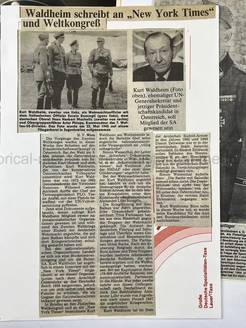 WAFFEN SS GENERAL PHOTO GROUPING - SS-OBERGRUPPENFÜHRER ARTUR PHLEPS WAFFEN SS GENERAL PHOTO GROUPING - SS-OBERGRUPPENFÜHRER ARTUR PHLEPS