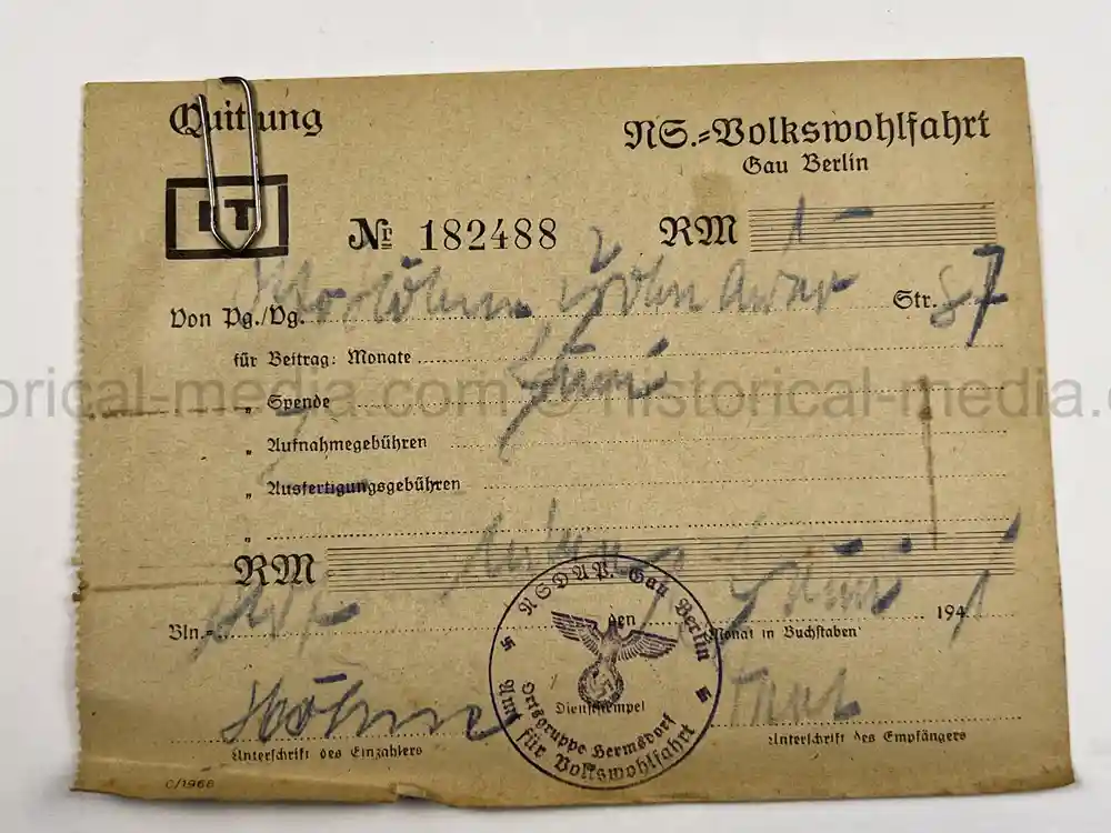 VÖLKISCHER BEOBACHTER ID GROUPING - RARE!