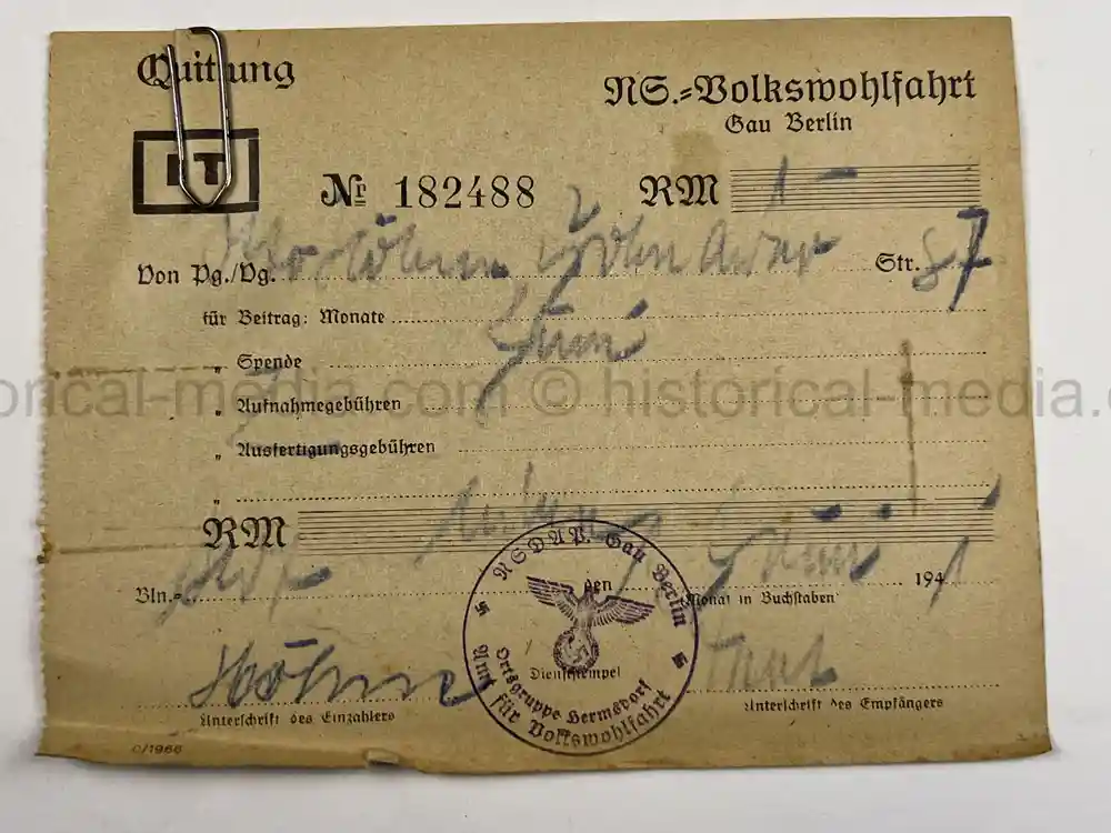 VÖLKISCHER BEOBACHTER ID GROUPING - RARE!