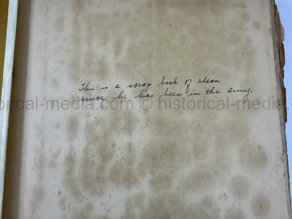 US WWII PHOTO ALBUM & SCRAPBOOK - ORIGINAL EISENHOWER D-DAY LETTER - SNIPER, PANTHER ++