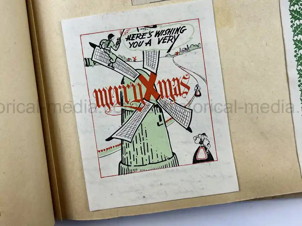 US WWII PHOTO ALBUM & SCRAPBOOK - ORIGINAL EISENHOWER D-DAY LETTER - SNIPER, PANTHER ++