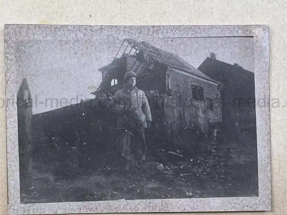 US WWII PHOTO ALBUM & SCRAPBOOK - ORIGINAL EISENHOWER D-DAY LETTER - SNIPER, PANTHER ++